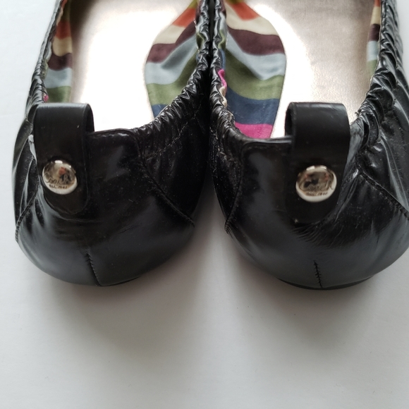 Coach Delight Black Ballet Flats Size 7.5 - Picture 3 of 5